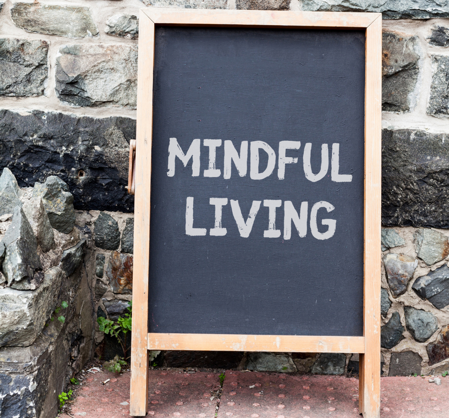 a chart saying mindful living